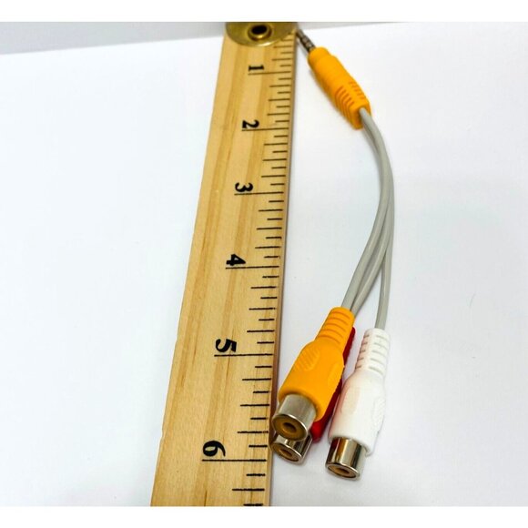 3.5mm AV Male to 3RCA Female M/F Audio Video Stereo Jack Adapter Cord Brand New - Picture 4 of 4